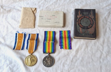 WWI Army Ordnance Corps Medal Duo in Box-War & Victory Medals (022731 Pte Walker