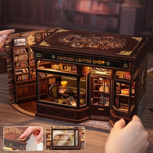 Wooden coffee shop kit - wooden,