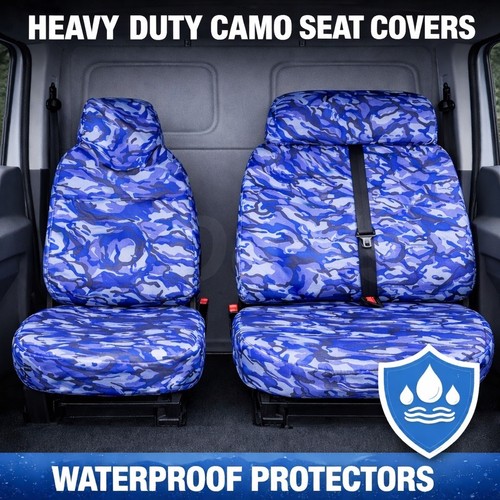 Van seat covers blue - covers, camo