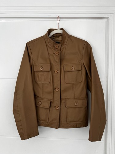Vintage tan leather field - leather,