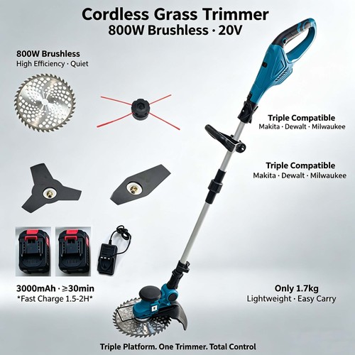 21v brushless cordless grass - 21v,