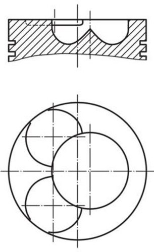Fits mahle 028 piston vw - mahle, 07