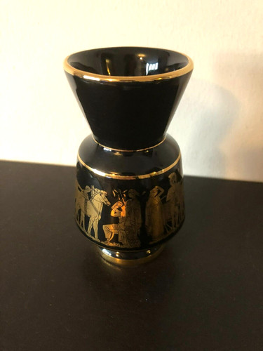 Vintage black gold - gold, greek