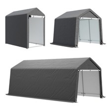 Outdoor Shelter Shed Equipment Cover Storage Bicycle PE Waterproof Steel Frame