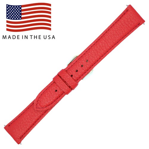 18mm red pebble embossed watch - embossed,