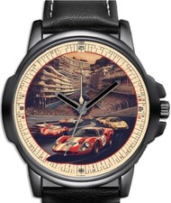 Retro Monte Carlo Racers Racing Unique Art Very Beautiful Rare Wrist Watch
