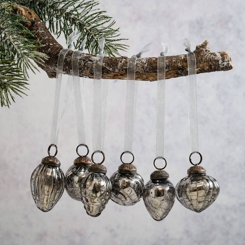 Mini christmas baubles slate - mini,