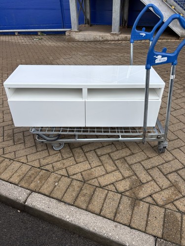 Ikea besta white unit - ikea, tv