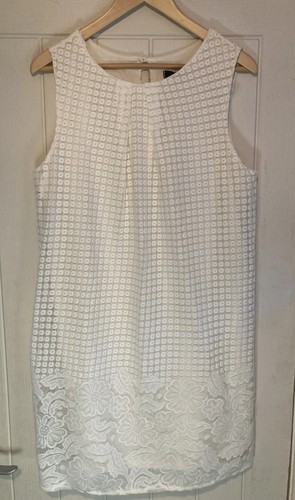 Off white lace dress with - off-white,
