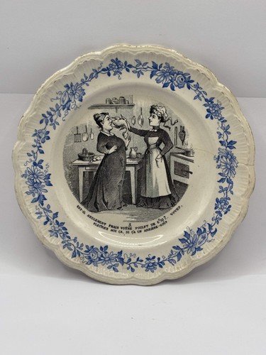 Old french plate