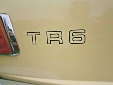 2, Triumph TR6 Rear Wing Decals (Black)