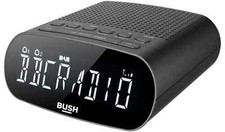 Bush DAB+ Clock Radio FM Abbey LCD Display Alarm Clock Radio Black 4745172 R