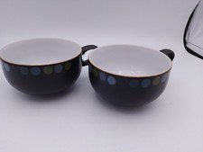 2 x Denby Jet Spots Large Cups