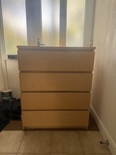IKEA MALM 4 Drawer Chest Oak