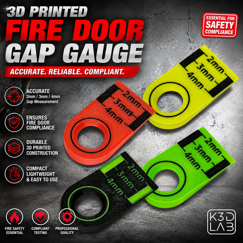 Fire door gap gauge - gap,