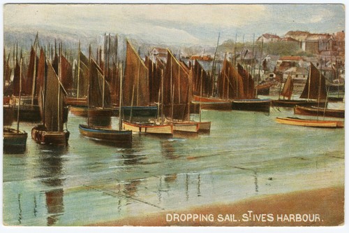 Dropping sail ives - dropping, harbour