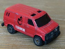 Welly 1985 Chevrolet G-20 German ‘Feuerwehr’ Fire Dept Van Red 1:64 Diecast 