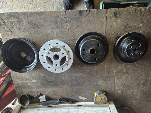 Chevy small block pulleys - small,