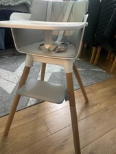 red kite grey high chair in