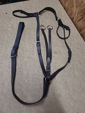 H.E.Saddlery Leather Breastplate/ Martingale,Pony Size, Brown. (Ref:349Y)