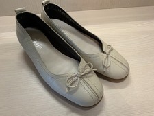 TLC Cream  Leather  Wedge Wide Fit Shoes Size UK 3 very good Condition 