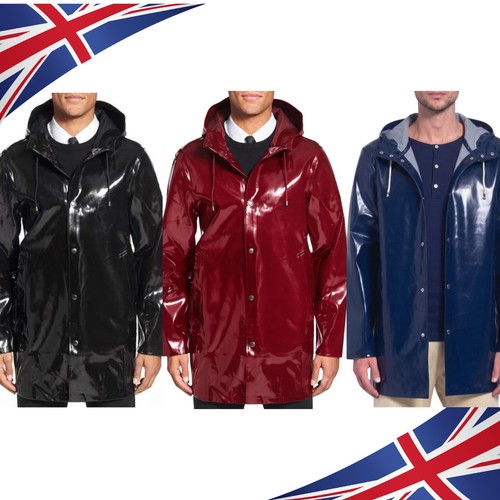Mens waterproof vinyl raincoat - waterproof,