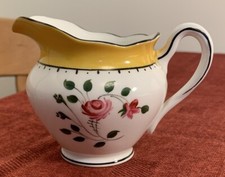 Vintage Heathcote Hand Painted China Floral Milk Jug / Creamer