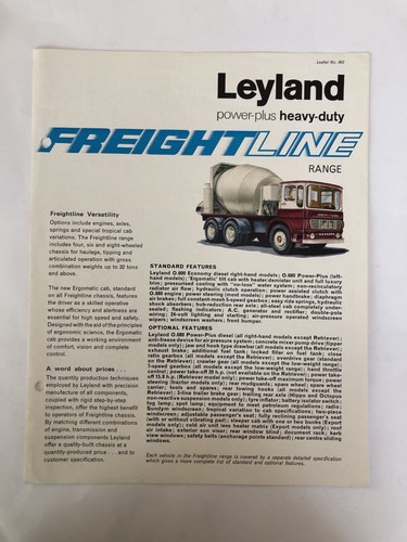 Leyland feightline range - feightline,