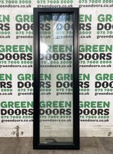 BLACK ALUMINIUM CASEMENT WINDOW EXTERNAL EXTERIOR DOUBLE GLAZED SIDELIGHT