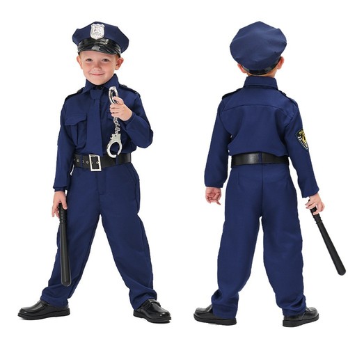 8pcs boys police costume - 8pcs,