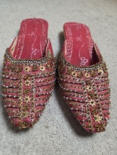 Red Gold Khussa Jutti Shoes UK