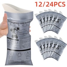 12/24PCS Outdoor Emergency Disposable Urinals Wee Pee Urine Bag Camping Trip