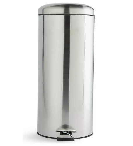 Litre domed pedal bin - 30,
