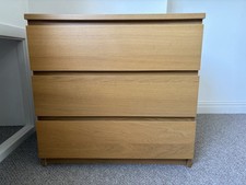 IKEA Malm Chest of 3 Drawers
