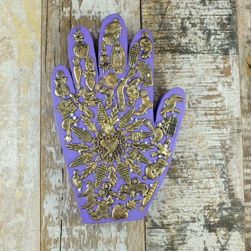 Mexican milagro hand - milagro,