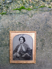 Antique ambrotype photo