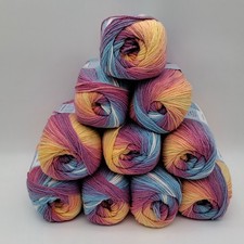 Yarn Outlet Variegated Double  Knitting/ Crochet Yarn 10X100g Balls-S139