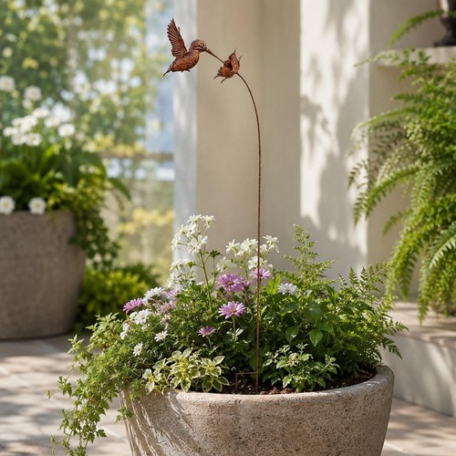 Wrought iron hummingbird - iron,
