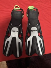 Mares Volo Race Open Heel Diving Fins, Grey Size Regular With Upgraded Straps