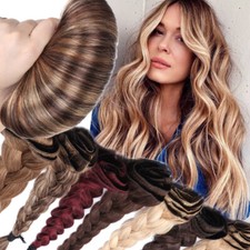 Triple Thick Double Weft Clip in Remy Human Hair Extensions Full Head BALAYAGE