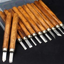 12x Wood Lathe Chisel Professional Woodworking Turning Tools