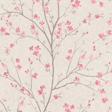 AS Creation Cherry Blossom Floral Flower Trail Wallpaper Cream Pink 37912-1