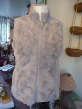 handmade extremely soft mink faux fur gilet size 10-12