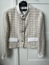 Zara Cream Textured Boucle
