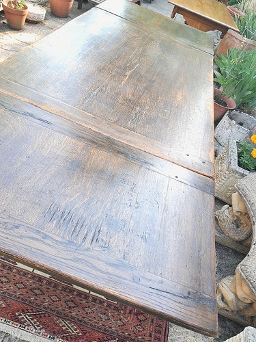 Antique refectory draw - antique,