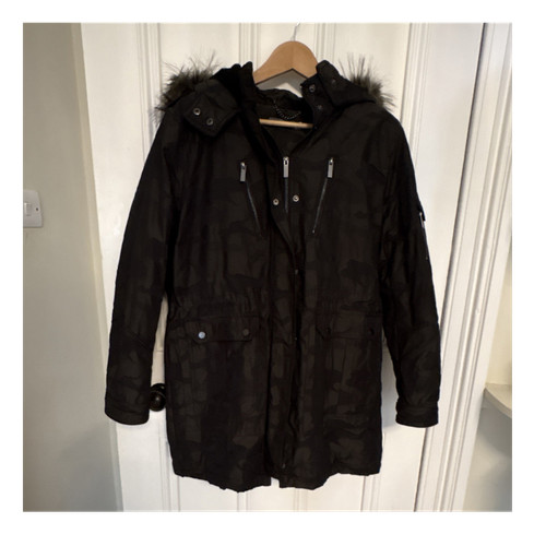 Mint velvet hooded parka coat - velvet,