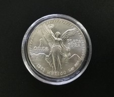 1983 Libertad 1oz .999 Silver Bullion Coin Mexico 1 Onza Plata Pura
