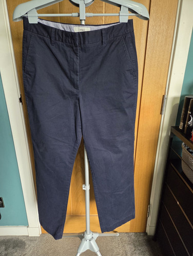 Navy chino trousers cotton - navy,