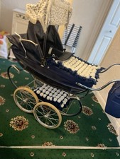 1972 Silver Cross Coach Built Dolls Pram with Accessories