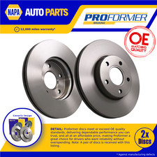 2x Brake Discs Pair Vented